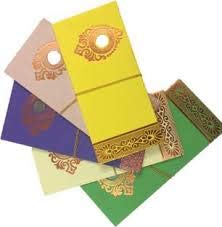 ARFA 50 Pcs Wedding Gift Envelope with 1 Rupee Coin, Money Cover, Cash Cover, Shagun Envelope, Wedding Envelope/Gift Cover Cash Gift (Assorted Colour)