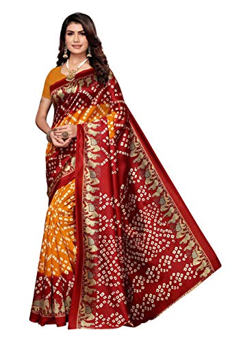 Winza Designer Women's Art Silk Saree With Blouse (RAJBHOG)