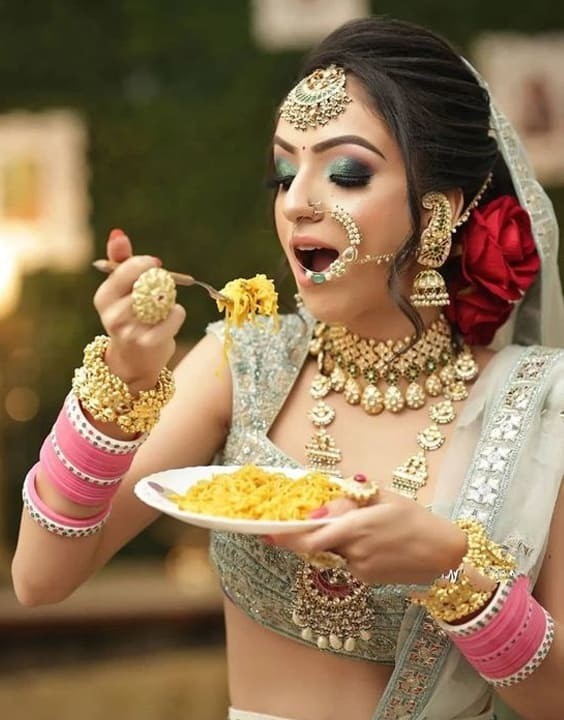 bridal eating