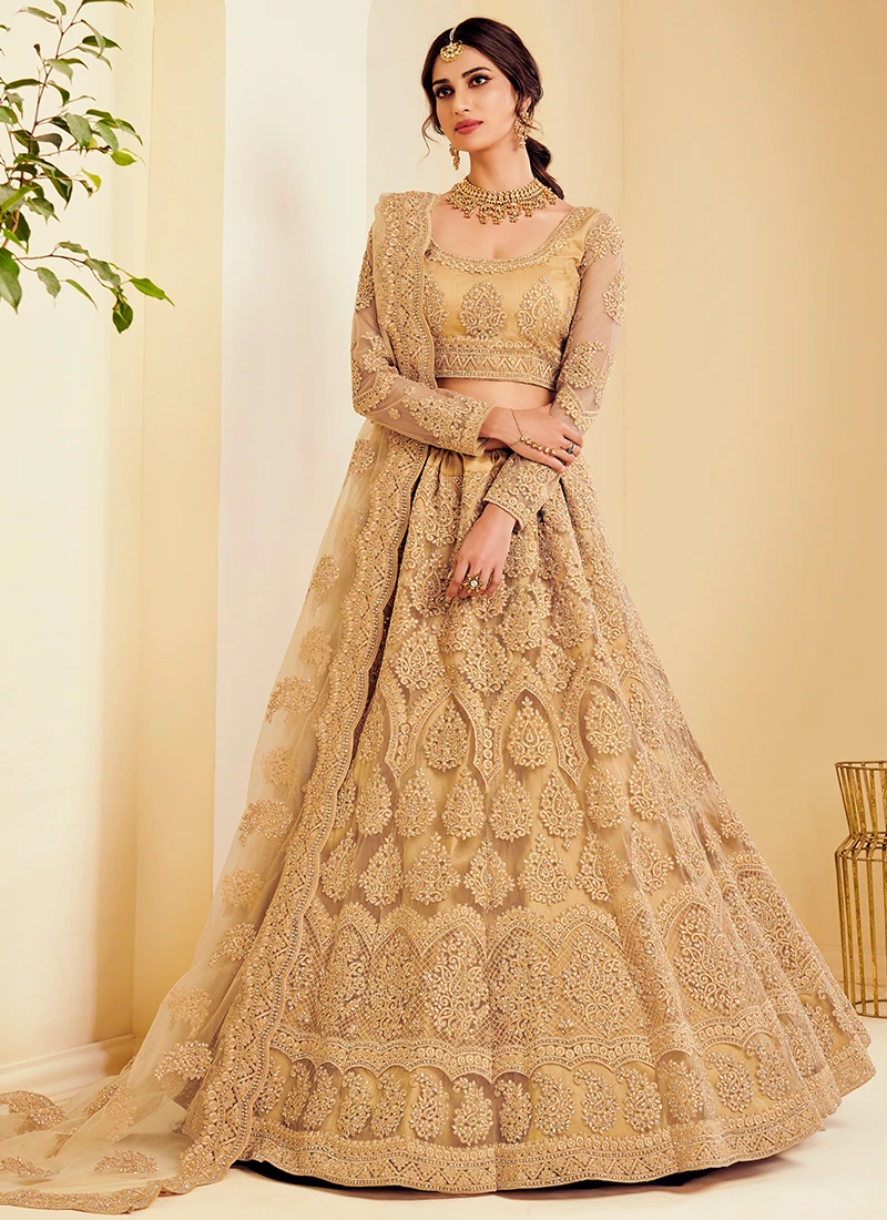 embroidered 3 piece lehenga set