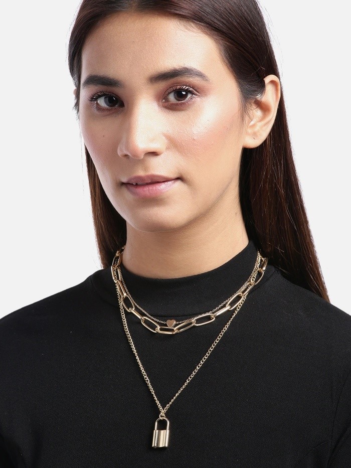 Gold-Plated Layered Necklace