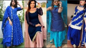 Designer of Punjabi Blue Suit Style