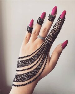 Backhand Mehndi Is Simple For Beginners