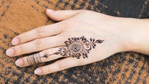 Eid Mehndi Designs for Ring Fingers