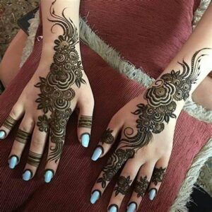 For Fingers, a Nice Arabic Mehndi Design
