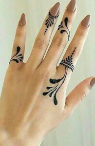 Mehndi on your fingers only