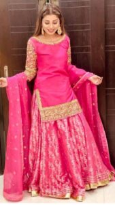 Pink Lehenga suit