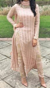 Punjabi Suit with Double Slits