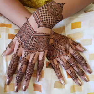 Simple Bridal Finger Mehandi Designs