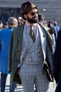 Top coat over 3 piece suit