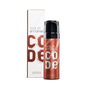 Wild Stone Code Copper No Gas Body Perfume for Men, Long Lasting Energetic Fragrance for Party Wear