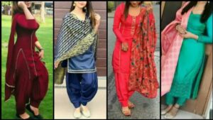 Steel Gray Gorgeous Punjabi Suit Pattern