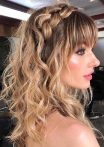 Bangs with Braided Hair