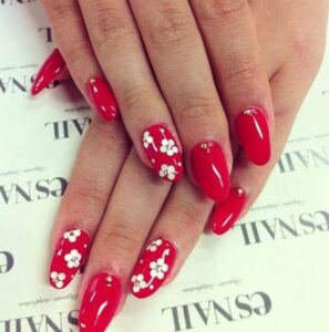 Classic Red nail art designs