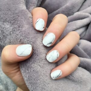 Marble nail art design