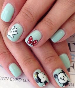 Minnie Nails Design