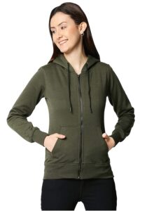 Wear Your Opinion Women's Fleece Zipper Hoodie Jacket