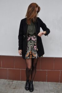 Winter mini skirt