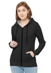 Women's Fleece Zipper Hoodie Jacket