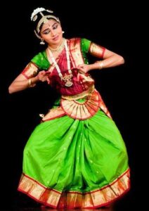 Bharatnatyam skirt model single fan dress