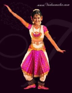 Bharatnatyam style brocade costume