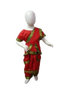 BookMyCostume Bharatanatyam Indian Classical Dance Costume for Girls and Women
