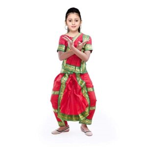 Bright Pickup Bharatnatyam Costume Dress for Kids & Adults