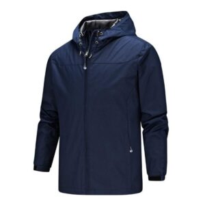 ELISCO Men's Waterproof & Breathable Hooded Rain Jacket