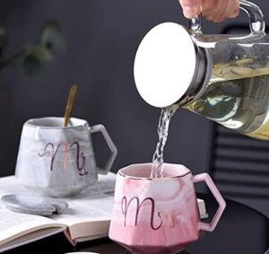 Galox Mr and Mrs Coffee Mugs Set