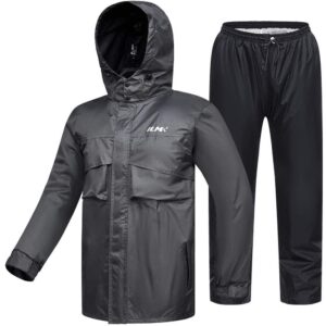ILM Motorcycle Rain Suit Waterproof Wear Resistant