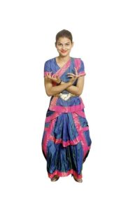 ITSMYCOSTUME Bharatnatyam Costume Dress for Girls Set of 4