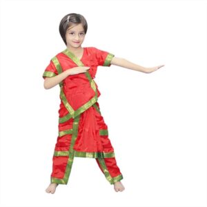 Kaku Fancy Dresses Traditional Bharatnatyam Dance Costume For Girls