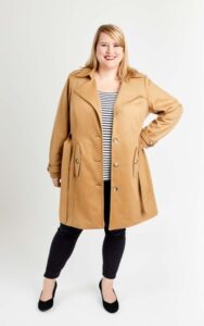 Plus-Size Women's Trench Coat Outfit