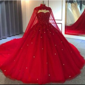 Red Ball Gown Wedding Dresses in Cape