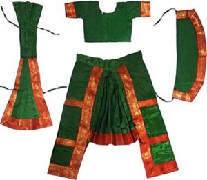 Shopluvonline Classical Dance Bharatnatyam Costume for Kids and Adults