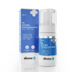 The Derma Co 3% AHA-BHA Foaming Face Wash