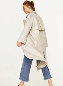 Trousers with a Loose Fit Trench Coat