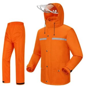 iCreek Rain Suit Jacket & Trouser Suit Raincoat Unisex Outdoor Waterproof Anti-Storm