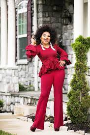 Dress tops and wide-leg pants 