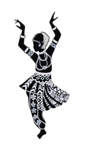 Black Bharatanatyam Dance Dress