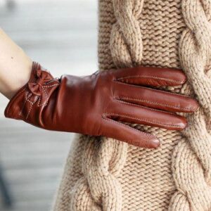 Leather Gloves in Vibrant Colors
