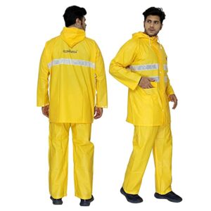 CLOWNFISH Men's Double Layer Waterproof raincoat