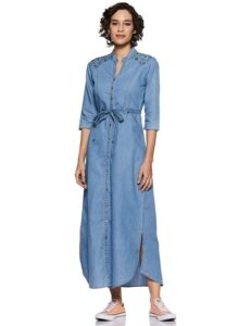 Denim a-line Dress