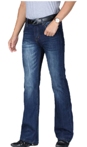 Flared Leg Jeans Trousers 