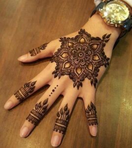 Flowering Mehndi Design with Style