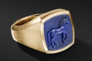 David Yurman Petrvs Horse Signet Ring