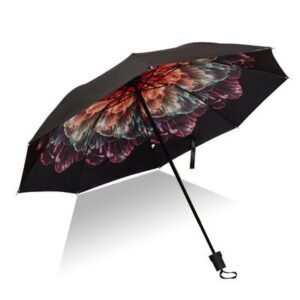Kraptick Compact 3 Fold Travel Umbrella for Rain & Sun