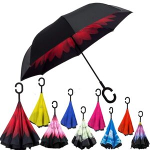 Lsarimo Double Layer Reversible Umbrella with Hands