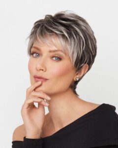 Silver Pixie Cut 