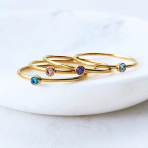 Birthstone rings